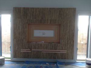 ColourFuse Wallpaper Installation - Timber look wallpaper