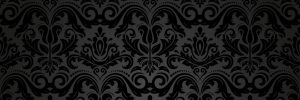 Black damask wallpaper